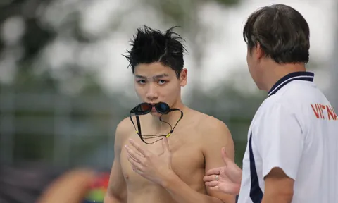 HLV Đặng Anh Tuấn nói gì về kỷ lục SEA Games của kình ngư trẻ Kim Sơn