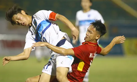 Chùm ảnh: U19 Việt Nam kiên cường chống trả U21 Yokohama