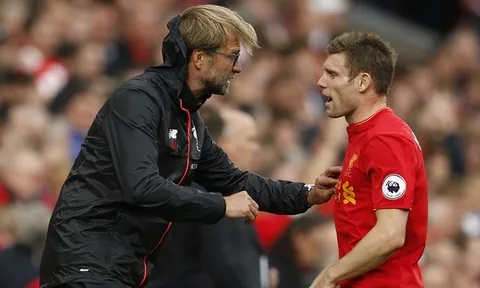 James Milner 'ngầm' chỉ trích Klopp sau trận hòa điên rồ