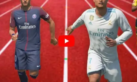 Khi không bóng, ai chạy nhanh nhất FIFA 18?