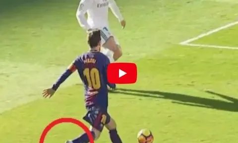 Không mang giày, Lionel Messi vẫn kiến tạo như đặt cho Aleix Vidal
