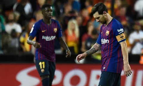 Không thắng trận thứ 4 liên tiếp, Barca chính thức đánh mất ngôi đầu La Liga