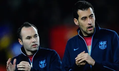 Kỹ thuật siêu hạng của Iniesta và Busquets