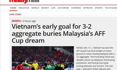 Báo Malaysia: "ĐT Việt Nam sớm vùi chôn giấc mộng của những chú Hổ"