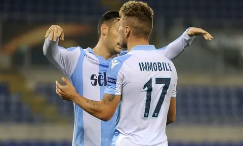 Lazio 2-0 Zulte Waregem: Phong độ ghi bàn khủng khiếp của Immobile