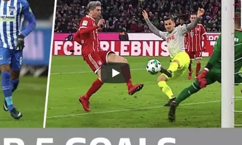 Lewandowski, Kagawa, Kalou và những bàn thắng đẹp nhất vòng 16 Bundesliga