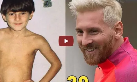 Lionel Messi thay đổi như thế nào từ 4 đến 30 tuổi?
