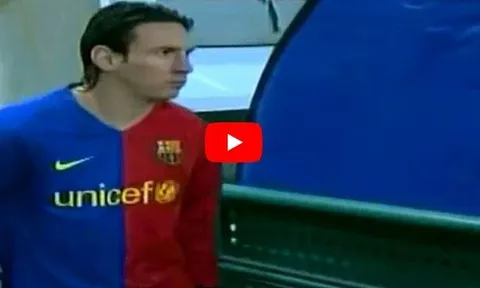 Lionel Messi từng chơi rất hay trước Sporting Lisbon