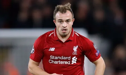 Lộ nguyên nhân khiến Shaqiri phải ngồi dự bị trong màn hủy diệt Cardiff