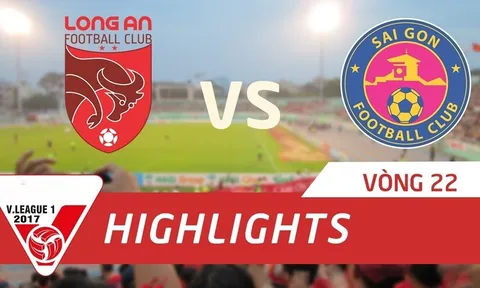 Long An 3-3 Sài Gòn FC (Vòng 22 V-League 2017)