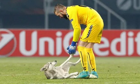 "Lord" Bendtner nổ súng bất chấp sự quấy rối của vị khách không mời