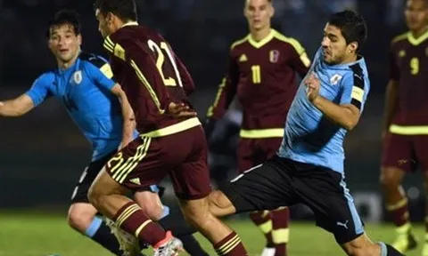Luis Suarez bất lực trước hàng thủ Venezuela