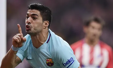 Luis Suarez không hài lòng với trận hòa Atletico Madrid