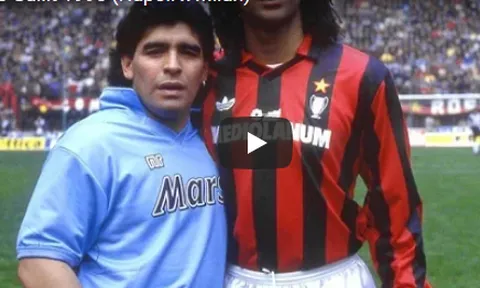 Màn đối đầu kinh điển giữa Maradona và Gullit