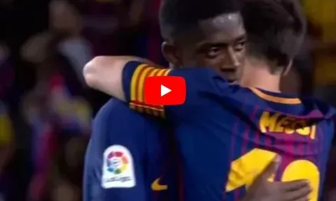 Màn ra mắt Barcelona của Ousmane Dembele vs Espanyol