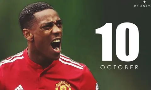 Màn trình diễn của Anthony Martial trong tháng 10