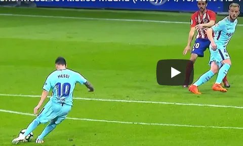 Màn trình diễn của Messi trước Atletico Madrid