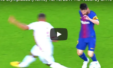 Màn trình diễn của Messi trước Olympiakos