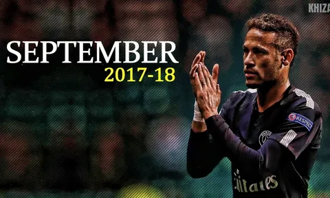 Màn trình diễn của Neymar trong tháng 9