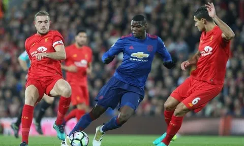 Màn trình diễn của Paul Pogba vs Liverpool mùa 2016/17