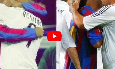 Màn trình diễn của Ronaldo béo và Ronaldinho khi Real đụng độ Barca