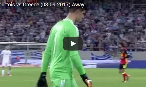 Màn trình diễn của Thibaut Courtois trước Hy Lạp