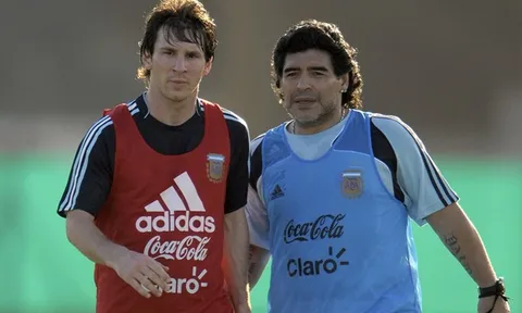 Dưới cái bóng Maradona, Messi không bao giờ là huyền thoại