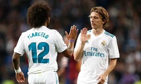 Marcelo 'bật' Modric trong ngày Real gục ngã trước Girona