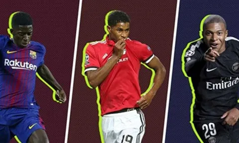 Marcus Rashford liệu có sánh được với Mbappe và Dembele?