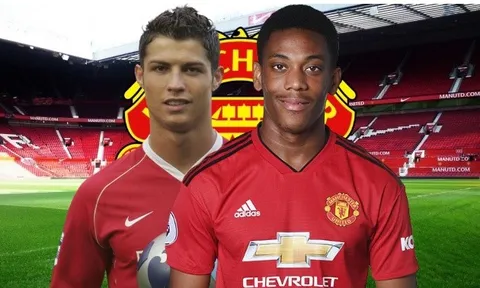 Martial ở đâu so với Ronaldo sau 104 trận tại Man Utd?