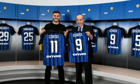 Mauro Icardi được huyền thoại Inter đích thân tặng quà