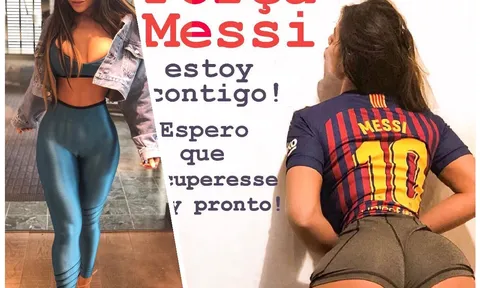 Messi chấn thương, người đẹp siêu vòng ba an ủi
