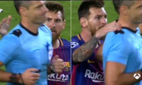Messi may mắn chỉ phải nhận thẻ vàng trong trận đấu với Juventus