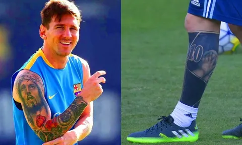 Messi là 'tín đồ' của xăm mình?