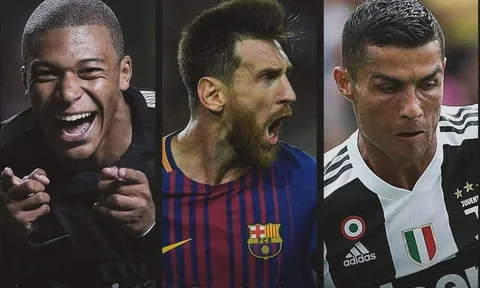 Messi, Mbappe, Ronaldo cạnh tranh khốc liệt trong cuộc đua Chiếc giày vàng