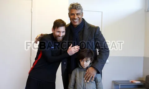 Messi vui mừng khi gặp lại người anh mang ơn nhất sự nghiệp