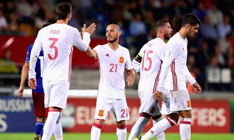 Morata và Aspas lập cú đúp, TBN huỷ diệt Liechtenstein trên đất khách