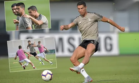 Một buổi tập đủ để thấy Ronaldo nôn nóng ghi bàn ra sao