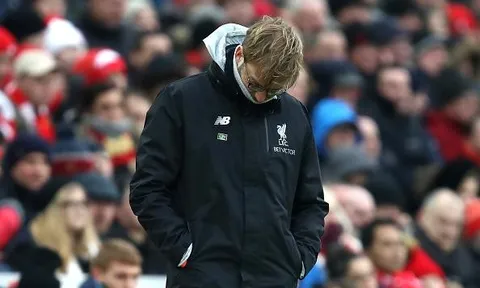 Nếu thua Man Utd cuối tuần này, Klopp sẽ theo chân Rodgers