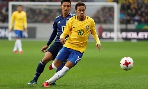 Neymar hỏng penalty, Brazil vất vả vượt qua Nhật Bản