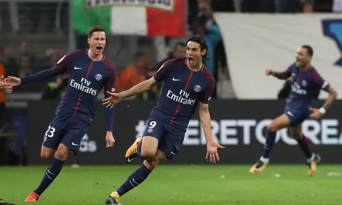 Neymar nhận thẻ đỏ, Cavani ghi bàn phút 90+2, PSG hòa kịch tính Marseille