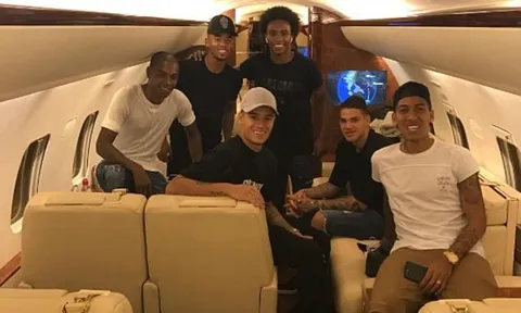 Neymar và dàn sao Brazil rạng rỡ quay trở lại châu Âu