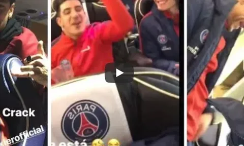 Neymar và đồng đội 'quẩy' tưng bừng sau chiến thắng trước Monaco