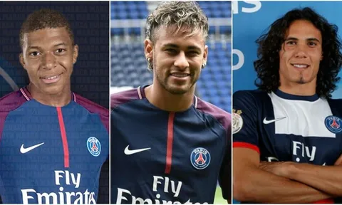 Neymar-Mbappe-Cavani: Bộ 3 tấn công đắt nhất lịch sử