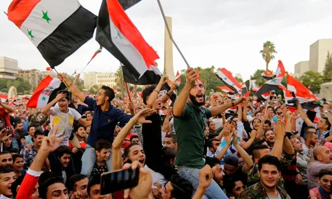 Người dân Syria vỡ òa sau trận hòa Australia