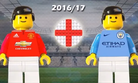 Nhìn lại trận Derby thành Manchester theo phong cách Lego