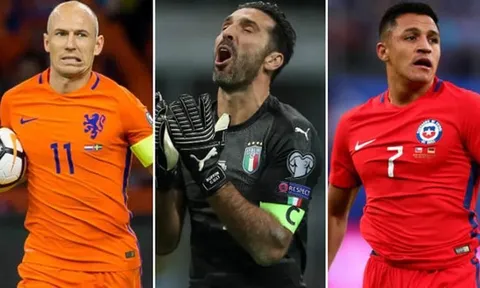Những đội tuyển vắng mặt đáng tiếc nhất tại World Cup 2018
