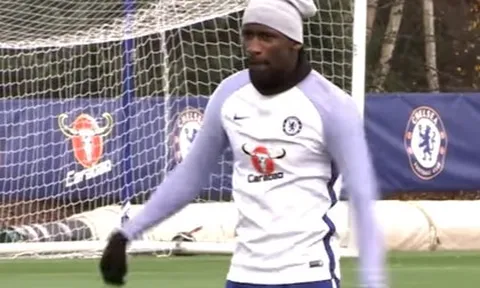 Những lần Rudiger pha trò trên sân tập của Chelsea