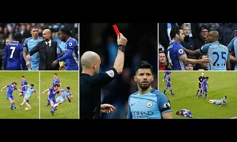 Những pha bóng xấu xí ở trận Chelsea và Man City mùa trước