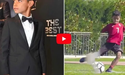 Những pha xử lý ảo diệu nhất của con trai Cristiano Ronaldo